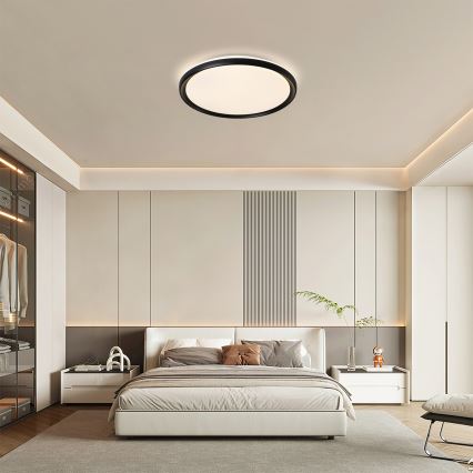 Brilagi - Plafoniera LED dimmerabile RIVO LED/72W/230V 3000-6000K nero Ø 50 cm + telecomando