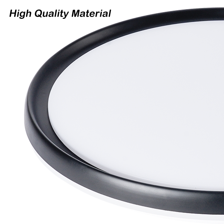 Brilagi - Plafoniera LED dimmerabile RIVO LED/72W/230V 3000-6000K nero Ø 50 cm + telecomando