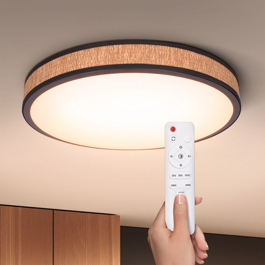 Brilagi - Plafoniera LED dimmerabile ROSA LED/48W/230V 3000-6500K diametro 38 cm + telecomando