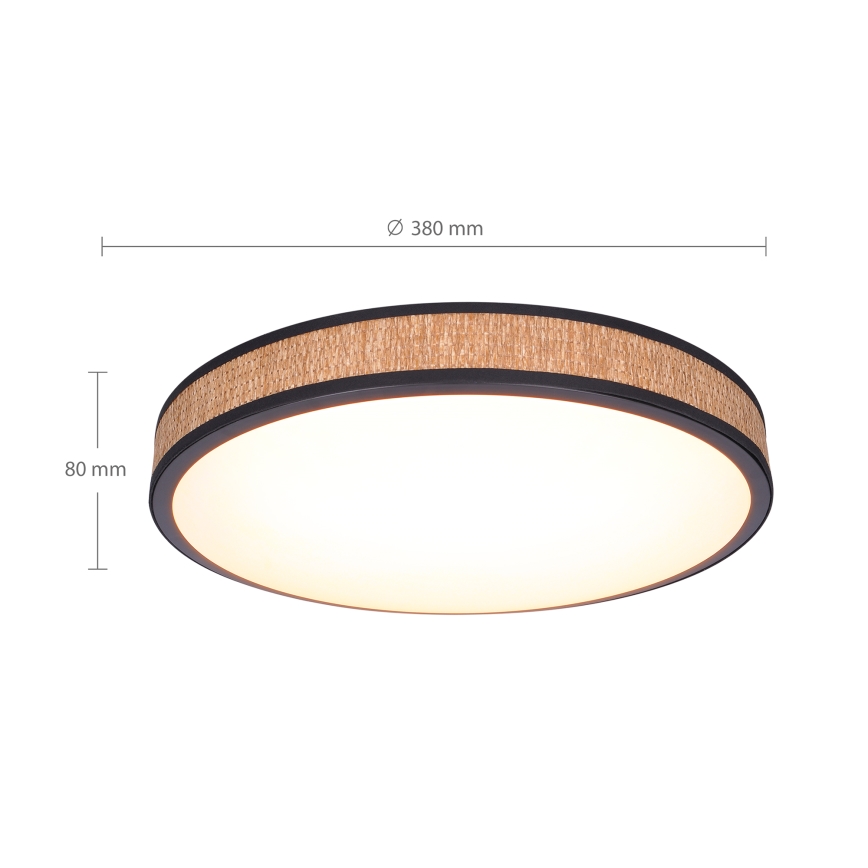 Brilagi - Plafoniera LED dimmerabile ROSA LED/48W/230V 3000-6500K diametro 38 cm + telecomando