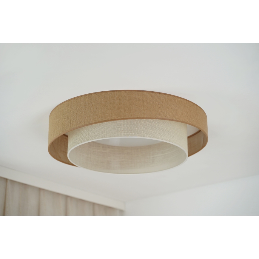 Brilagi - Plafoniera LED dimmerabile SHINE LED/24W/230V diametro 60 cm 3000/4000/6500K beige/color crema + telecomando