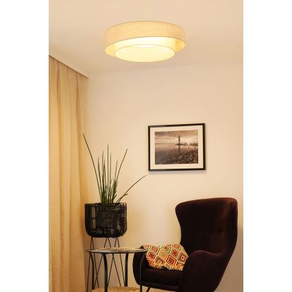 Brilagi - Plafoniera LED dimmerabile SHINE LED/24W/230V Ø 60 cm 3000/4000/6500K color crema + telecomando