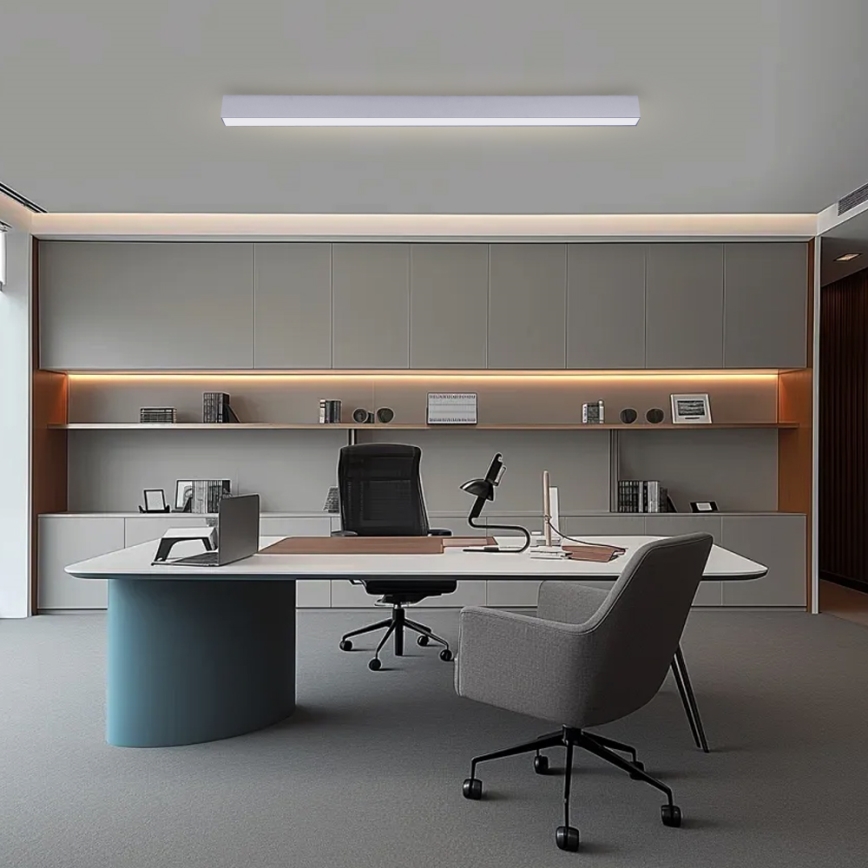 Brilagi - Plafoniera LED dimmerabile SLEEKLINE SMART LED/40W/230V 3000-6000K Wi-Fi Tuya argento + telecomando