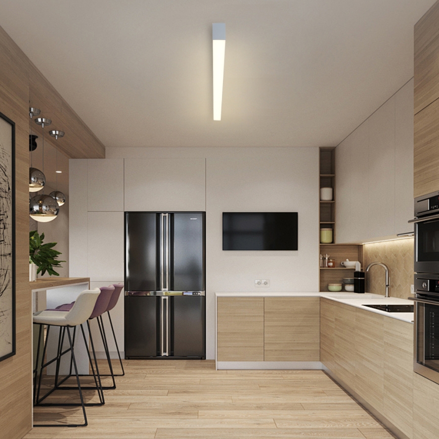 Brilagi - Plafoniera LED dimmerabile SLEEKLINE SMART LED/40W/230V 3000-6000K Wi-Fi Tuya argento + telecomando