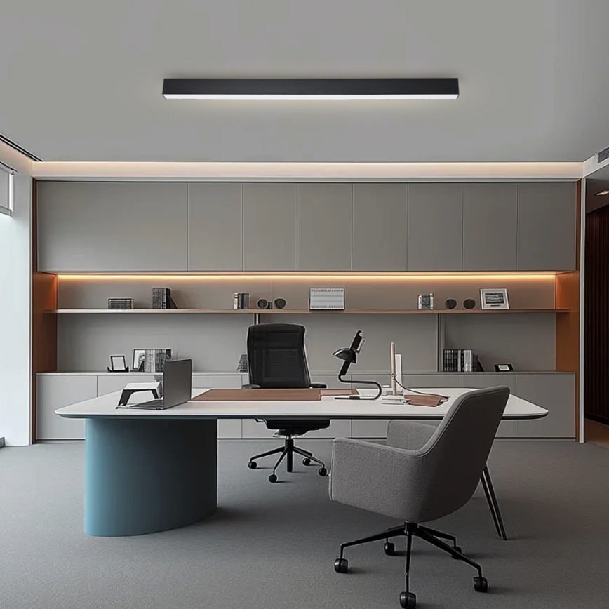 Brilagi - Plafoniera dimmerabile a LED SLEEKLINE SMART LED/40W/230V 3000-6000K Wi-Fi Tuya nera + telecomando