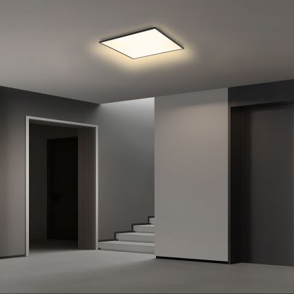 Brilagi - Plafoniera LED dimmerabile SLIMFRAME LED/36W/230V 45x45 cm 3000-6000K nera + telecomando