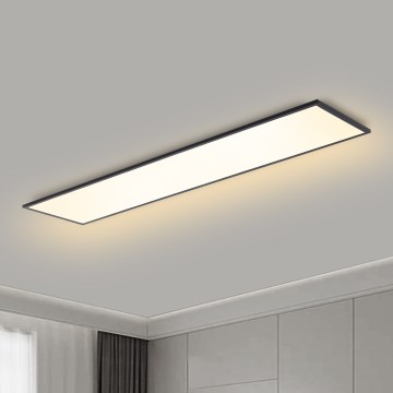 Brilagi - Plafoniera LED dimmerabile SLIMFRAME LED/58W/230V 120x30 cm 3000-6000K nera + telecomando