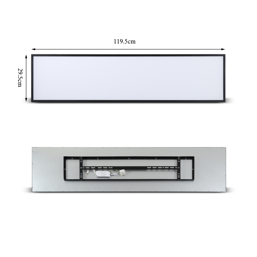 Brilagi - Plafoniera LED dimmerabile SLIMFRAME LED/58W/230V 120x30 cm 3000-6000K nera + telecomando