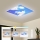 Brilagi - Plafoniera LED dimmerabile SLIMFRAME SKY LED/58W/230V 60x60 cm 3000-6000K argento/blu + telecomando
