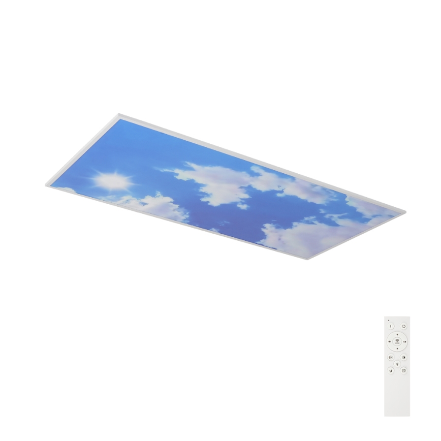Brilagi - Plafoniera da soffitto dimmerabile LED SLIMFRAME SKY LED/80W/230V 120x60 cm 3000-6000K argento/blu + telecomando