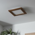 Brilagi - Plafoniera LED dimmerabile SLIMFRAME WOOD LED/25W/230V 34x34 cm 3000-6000K marrone + telecomando