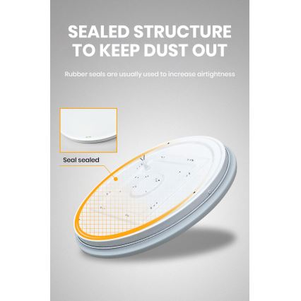 Brilagi - Plafoniera LED dimmerabile SMART LED/24W/230V Ø 38 cm 3000-6000K Wi-Fi Tuya Beacon + telecomando