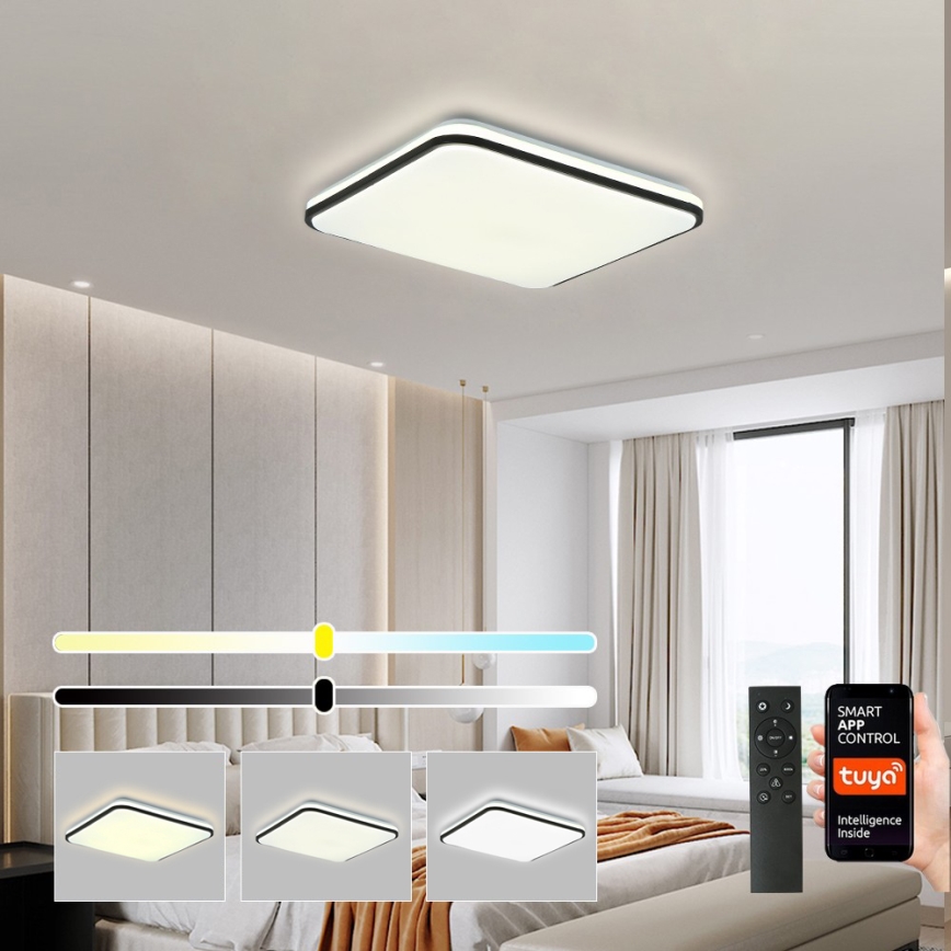 Brilagi - Plafoniera LED dimmerabile SMART LED/36W/230V 3000-6000K 45x45 cm Wi-Fi Tuya + telecomando
