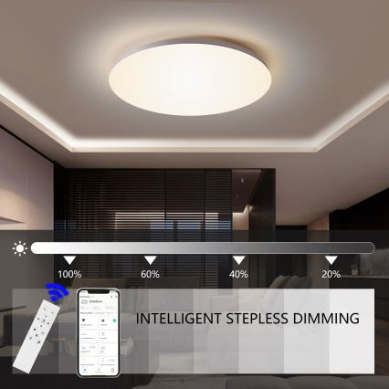 Brilagi - Lampada da soffitto LED dimmerabile SMART LED/36W/230V Ø 48 cm 3000–6000K Wi‑Fi Tuya Beacon + telecomando