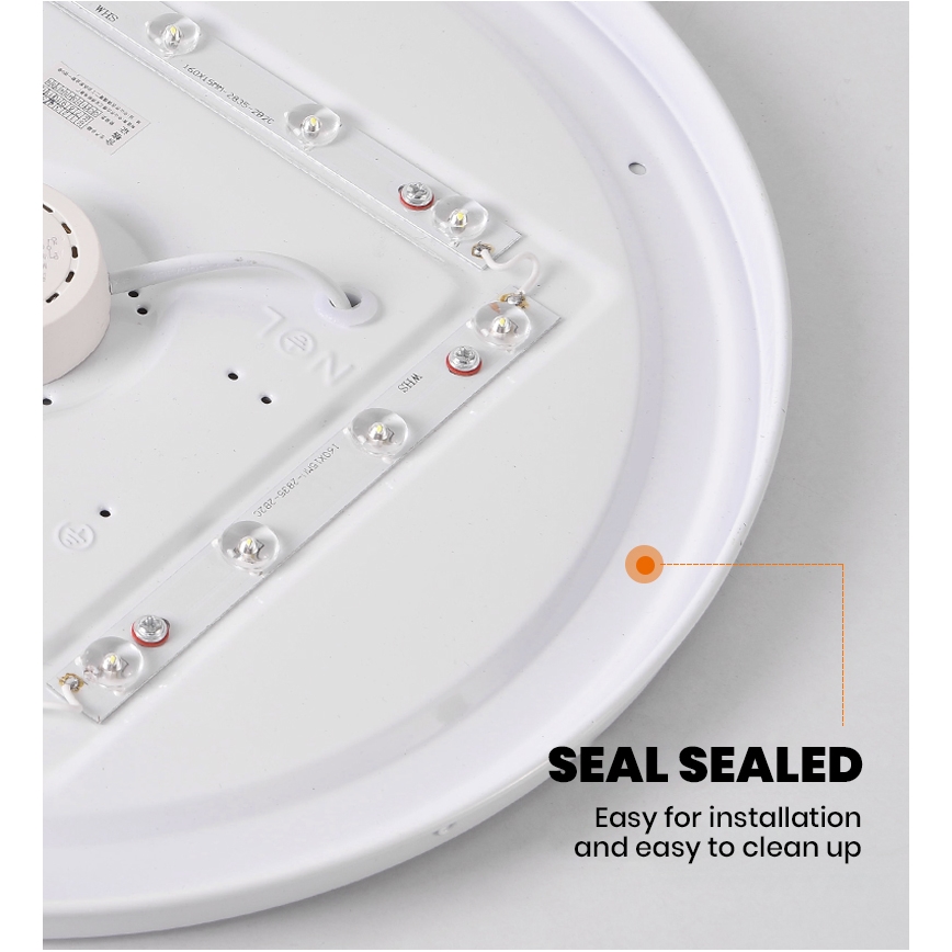 Brilagi - Plafoniera LED dimmerabile SMART STARS LED/24W/230V Ø 38 cm 3000-6000K Wi-Fi Tuya Beacon + telecomando