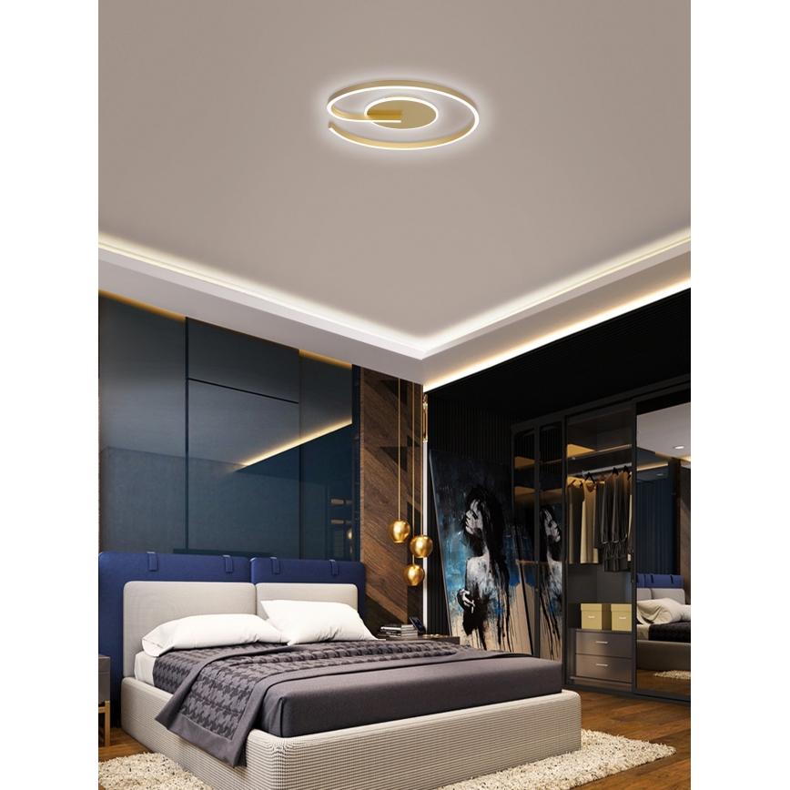 Brilagi -Plafoniera LED dimmerabile SPIRAL LED/56W/230V 3000/4000/6000K+ telecomando