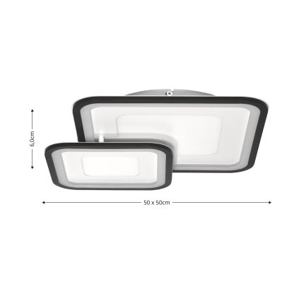 Brilagi - Plafoniera LED dimmerabile TANDORA LED/49W/230V 3000/4000/6000K + telecomando