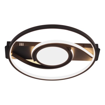 Brilagi - Plafoniera LED dimmerabile TWIRL LED/38W/230V 3000-6000K nera + telecomando
