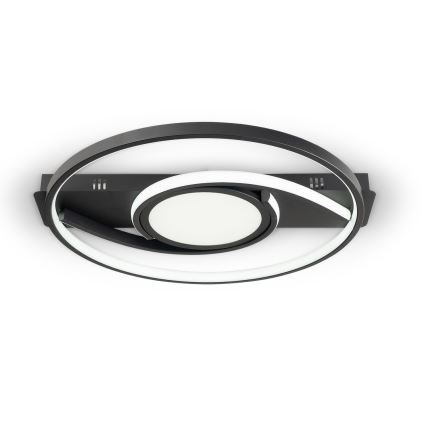 Brilagi - Plafoniera LED dimmerabile TWIRL LED/38W/230V 3000-6000K nera + telecomando