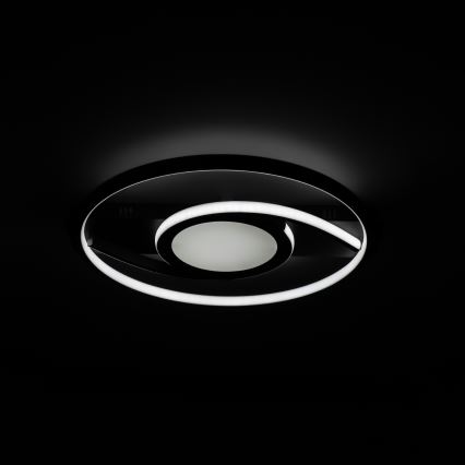 Brilagi - Plafoniera LED dimmerabile TWIRL LED/38W/230V 3000-6000K nera + telecomando