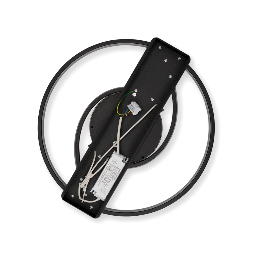 Brilagi - Plafoniera LED dimmerabile TWIRL LED/38W/230V 3000-6000K nera + telecomando