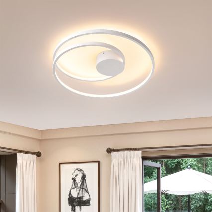 Brilagi - Lampada da soffitto dimmerabile a LED TWISTER LED/48W/230V 3000-6000K diam. 50 cm bianca + telecomando
