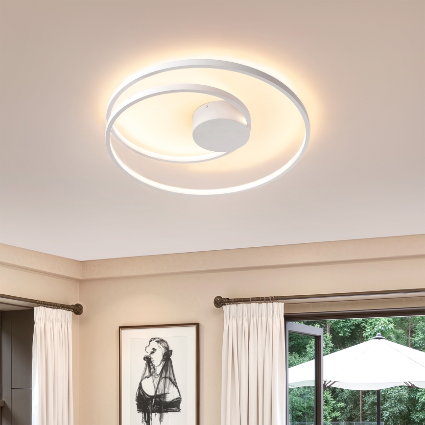 Brilagi - Lampada da soffitto dimmerabile a LED TWISTER LED/48W/230V 3000-6000K diam. 50 cm bianca + telecomando
