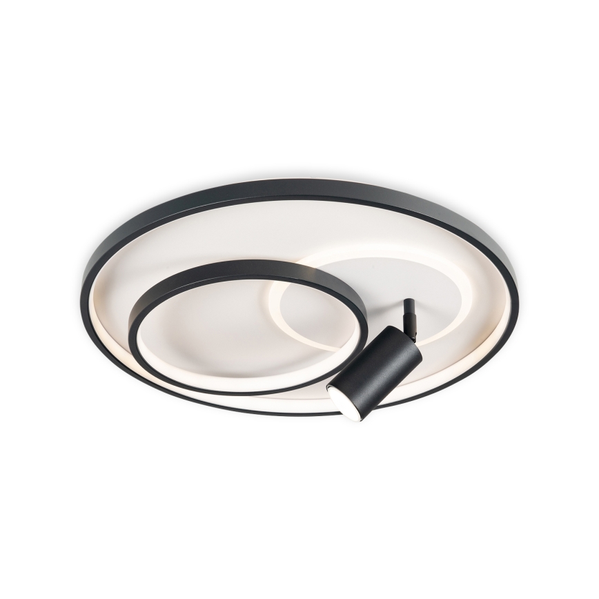 Brilagi - Plafoniera LED dimmerabile UNITY LED/60W/230V + 1xGU10/3W 3000-6000K Ø 50 cm bianco/nero + telecomando