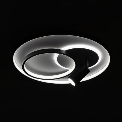 Brilagi - Plafoniera LED dimmerabile UNITY LED/60W/230V + 1xGU10/3W 3000-6000K Ø 50 cm bianco/nero + telecomando