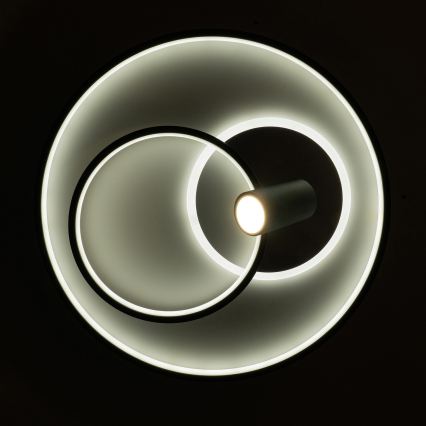 Brilagi - Plafoniera LED dimmerabile UNITY LED/60W/230V + 1xGU10/3W 3000-6000K Ø 50 cm bianco/nero + telecomando