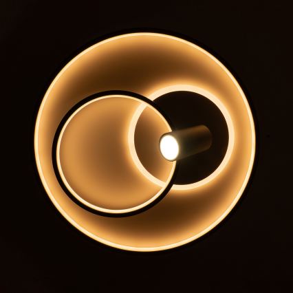 Brilagi - Plafoniera LED dimmerabile UNITY LED/60W/230V + 1xGU10/3W 3000-6000K Ø 50 cm bianco/nero + telecomando