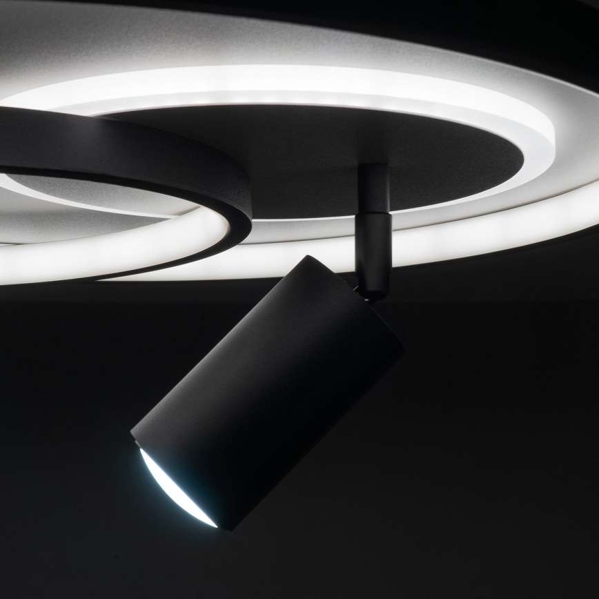 Brilagi - Plafoniera LED dimmerabile UNITY LED/60W/230V + 1xGU10/3W 3000-6000K Ø 50 cm bianco/nero + telecomando