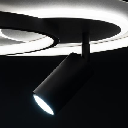 Brilagi - Plafoniera LED dimmerabile UNITY LED/60W/230V + 1xGU10/3W 3000-6000K Ø 50 cm bianco/nero + telecomando