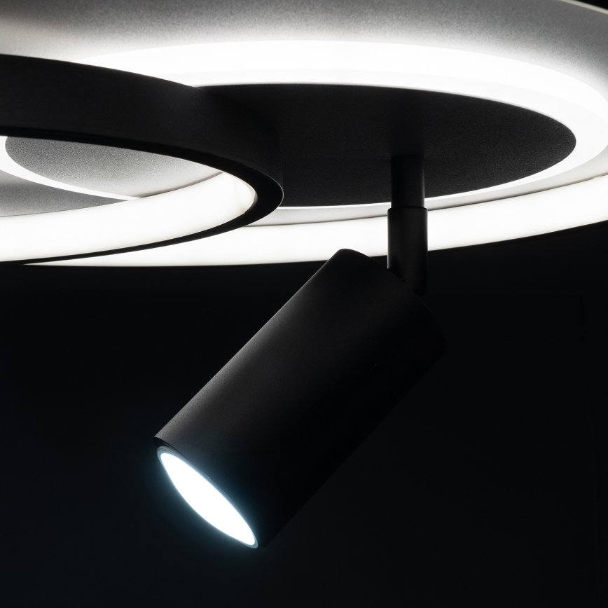 Brilagi - Plafoniera LED dimmerabile UNITY LED/60W/230V + 1xGU10/3W 3000-6000K Ø 50 cm bianco/nero + telecomando
