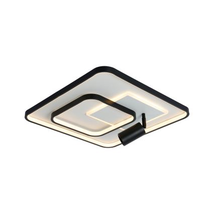 Brilagi - Plafoniera LED dimmerabile UNITY LED/75W/230V + 1xGU10/3W 3000-6000K 50x50 cm bianco/nero + telecomando