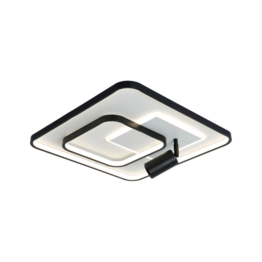 Brilagi - Plafoniera LED dimmerabile UNITY LED/75W/230V + 1xGU10/3W 3000-6000K 50x50 cm bianco/nero + telecomando