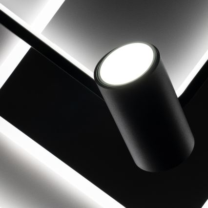 BRILAGI - Plafoniera LED dimmerabile UNITY LED/75W/230V + 1xGU10/3W 3000-6000K 50x50 cm bianco/nero + telecomando