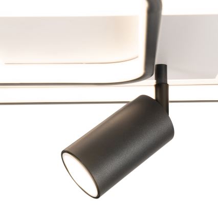 BRILAGI - Plafoniera LED dimmerabile UNITY LED/75W/230V + 1xGU10/3W 3000-6000K 50x50 cm bianco/nero + telecomando