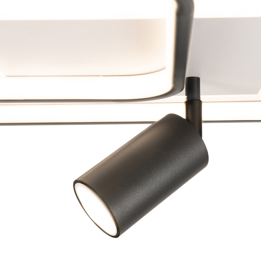 BRILAGI - Plafoniera LED dimmerabile UNITY LED/75W/230V + 1xGU10/3W 3000-6000K 50x50 cm bianco/nero + telecomando
