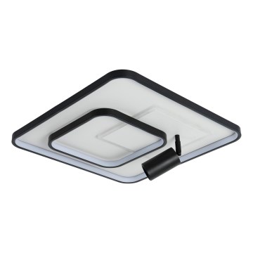 Brilagi - Plafoniera LED dimmerabile UNITY LED/75W/230V + 1xGU10/3W 3000-6000K 50x50 cm bianco/nero + telecomando