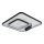 Brilagi - Plafoniera LED dimmerabile UNITY LED/75W/230V + 1xGU10/3W 3000-6000K 50x50 cm bianco/nero + telecomando