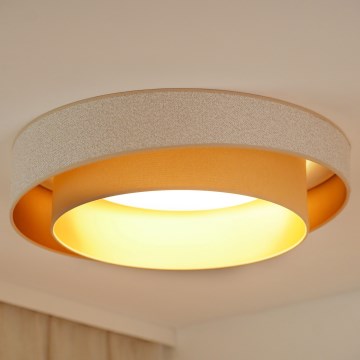 Brilagi - Plafoniera LED dimmerabile VEGAS SHINE LED/24W/230V diametro 60 cm 3000/4000/6500K color crema/beige + telecomando