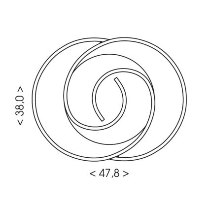 Brilagi - Plafoniera LED dimmerabile VELO LED/70W/230V 3000-6500K 38x47,8 cm + telecomando