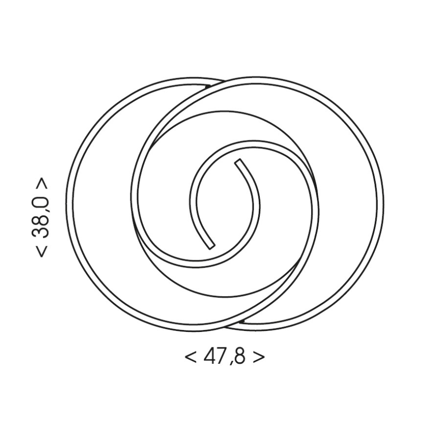 Brilagi - Plafoniera LED dimmerabile VELO LED/70W/230V 3000-6500K 38x47,8 cm + telecomando