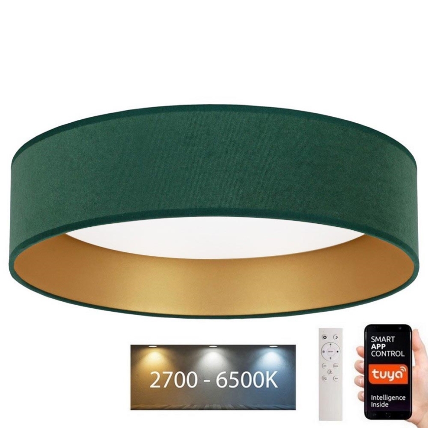 Brilagi - Plafoniera LED dimmerabile VELVET SMART LED/36W/230V d. 55 cm 2700-6500K Wi-Fi Tuya nero/rame + telecomando