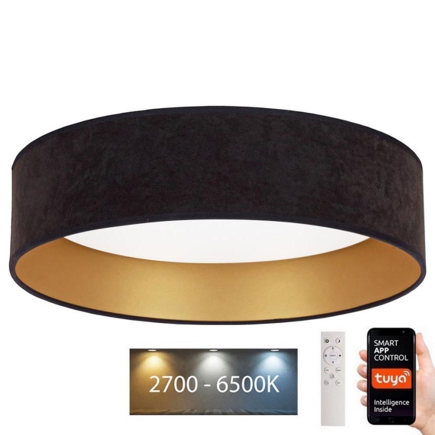 Brilagi - Plafoniera LED dimmerabile VELVET SMART LED/36W/230V d. 55 cm 2700-6500K Wi-Fi Tuya nero/rame + telecomando