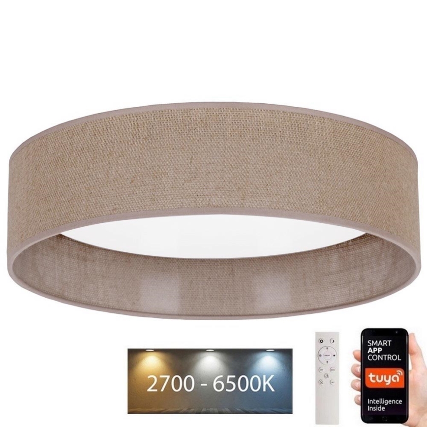 Brilagi - Plafoniera LED dimmerabile VELVET SMART LED/36W/230V d. 55 cm 2700-6500K Wi-Fi Tuya nero/rame + telecomando