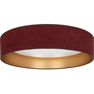 Brilagi - Plafoniera LED dimmerabile VELVET SMART VARI LED/24W/230V 3000-6500K Ø 45 cm bordeaux/oro + telecomando