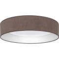 Brilagi - Plafoniera LED dimmerabile VELVET SMART VARI LED/24W/230V 3000-6500K Ø 45 cm marrone + telecomando