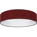 Brilagi - Plafoniera LED dimmerabile VELVET SMART VARI LED/36W/230V 3000-6500K Ø 55 cm bordeaux + telecomando
